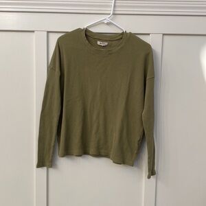 Madewell Green Waffle Long Sleeve